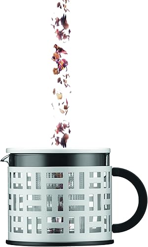 Bodum - 11199-16 - Eileen - Théière à Piston en Verre - Filtre et Couvercle Inox - 1.5 L - Brillant - Nail Gallerys
