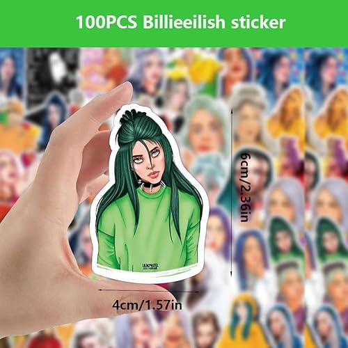 Lot de 100 autocollants Billie Team, autocollants de dessin animé, autocollants colorés mélangés pour adolescents et adultes, lot d'autocollants pour skateboard, vélo, bouteille d'eau, autocollants de - Nail Gallerys