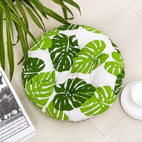 Lot de 2 coussins de chaise pour salle à manger, jardin, bureau (rond, vert) - Nail Gallerys