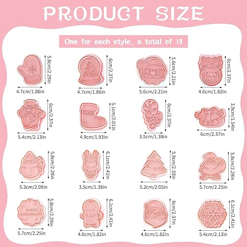 Lot de 16 Emporte pièces Noël,Emporte Pièces Animaux,3D Moule Biscuit en Plastique,Moule à Biscuits Patisserie,pour DIY Décoration de Fondant, Biscuit, Cookie, Gâteau - Nail Gallerys