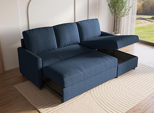 DecoInParis Canapé d'angle réversible Convertible Coffre de Rangement en Tissu Adam - Nail Gallerys