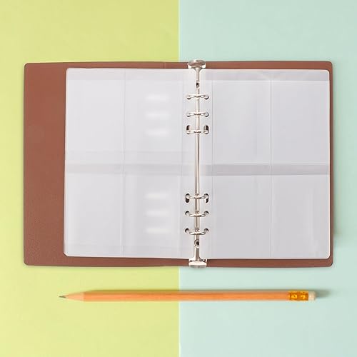 EXCEART Album De Rangement Transparent Pour Pochoirs Et Matrices De Découpe Organisateur Pratique Avec Couverture Et Pages Intérieures à Quatre Cases Pour Rangement Facile Visibilité - Nail Gallerys