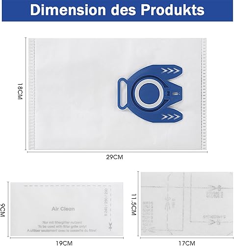 15 Sacs pour Aspirateur Miele Complete C3 Complete C2 S2 S4 S5 S6 S8 Classic C1 GN série avec 2 filtres - Nail Gallerys