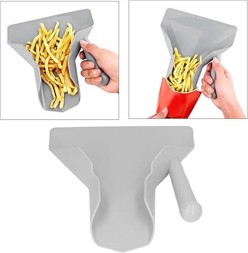 BuyWeek Pelle à Frites, Cuillère à Pop Corn en Plastique Multifonction avec Poignée Droite Antidérapante, Cuillère à Frites pour Frites Popcorn Noix Glaçons Bonbons - Nail Gallerys