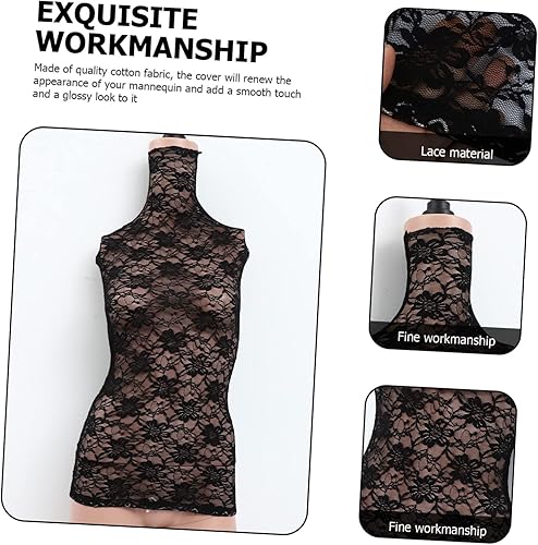 Ciieeo 1Pièce Couverture Tissu pour Mannequin Housse pour Accessoires de Mode Bijoux Vêtements Réutilisable Lavable Dentelle - Nail Gallerys