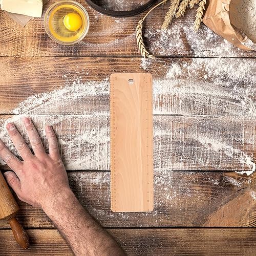 IMIKEYA Planche à Découper en Bois 38x12cm Pâte du chef Planches de Transfert Planches à Pâtisserie, Facile à Nettoyer, Accessoire de Cuisson - Nail Gallerys