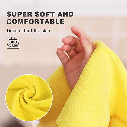 WORKPRO Chiffon Microfibre Voiture, Lot de 30 Chiffons de Nettoyage Réutilisables de 300gsm, Serviettes en Microfibre, Séchage Rapide pour Nettoyage, Polissage de Voiture ou Usage Domestique, 40x34cm - Nail Gallerys