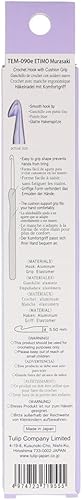 Tulip Etimo Murasaki Crochet - Crochet Ergonomique en Aluminium à Poignée Softgrip, Léger avec Pointe Lisse pour Tous Types de Fils, Manche Violet, 5.50mm - 1 Pièce - Nail Gallerys