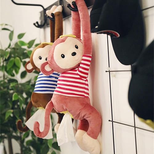 bnsggl Porte-mouchoirs en forme de crosse de singe, Style ludique et décoratif, en Polypropylène (PP), Couleur rose - Nail Gallerys