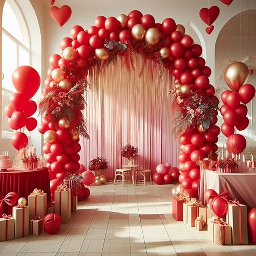 Lot de 50 ballons en latex pour décoration de fête d'anniversaire, mariage, fête prénatale, remise de diplôme, anniversaire de mariage - 25,4 cm - Multicolore à pois - Nail Gallerys