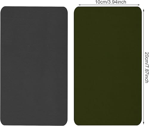 8 Pièces Patchs de Réparation en Nylon Patch en Nylon Auto-Adhésif Patchs de Réparation Légers Imperméables pour Vêtements (Gris Foncé, Marron, Vert Armée, Bleu Foncé) - Nail Gallerys