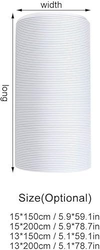 Tuyau de Climatiseur, Tuyau D'évacuation D'ai en de Chaleur Universel en PP et Fil D'acier, Tuyau D'évacuation Climatiseur Pliable et Extensible Dans le Sens des Aiguilles D'une Montre(13cmx2M) - Nail Gallerys
