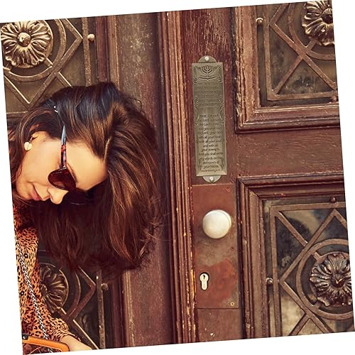 HOOTNEE 1 Ensemble De Décorations De Prière en Forme De Parchemin Sacré, Mézouzah Juive pour Porte D'Entrée, Décoration De Porte De Bénédiction Juive, Mézouzah De Porte Juive, Mézouzah - Nail Gallerys