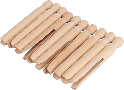 Rayher Pinces à linge à tête ronde, bois, nature, 50 pces, 11cm, 100% FSC, linge, arts créatifs, décorations, figurines, mariage, Noël-64591505 - Nail Gallerys