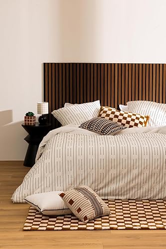 Lot de 4 Panneaux décoratif accoustique tasseaux bois Colva 120x30 cm - (Soit 120x120cm) (Noyer) - Nail Gallerys