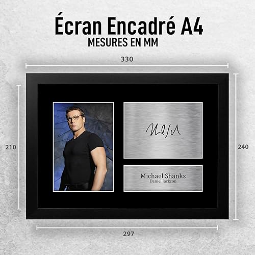 HWC Trading FR A4 Michael Shanks Stargate SG-1 Cadeaux Imprimé Signé Autographe Photo pour les fans d’émissions de télévision - A4 Encadré - Nail Gallerys