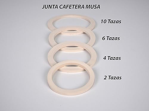 SF SANFOR 57050 Blister Joint Plat pour Machine à café Type Musa Acier | 10 Tasses | Paquet de 2 unités | Caoutchouc | Blanc - Nail Gallerys
