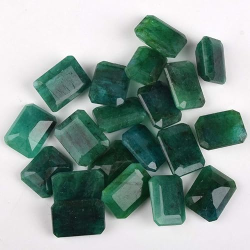 GEMHUB Zambian Lot de 20 émeraudes vertes de qualité A+ Environ 200 carats, Gemme, lot de pierres précieuses - Nail Gallerys