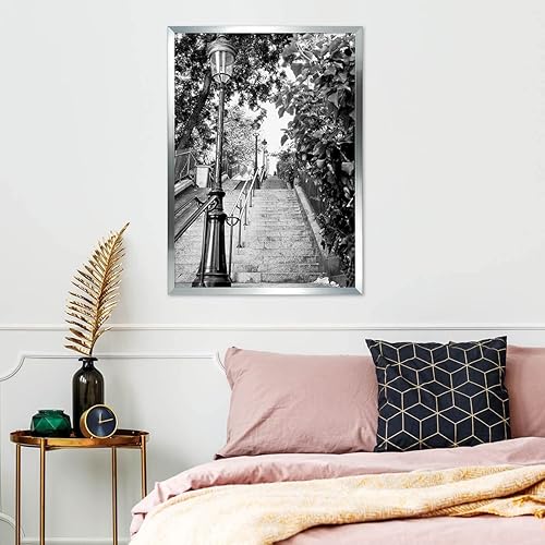 Ceanothe Cadre Photo 50x70 cm Acier Moderne et Elégant Convient au A2 et Affiche Poster-Collection Precious Verre Acrylique Incassable Recyclé - Fabriqué en France - Nail Gallerys