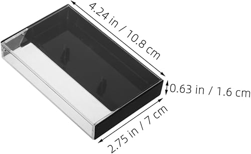 Didiseaon 6pcs High Transparency Cassette Ruban Rangement Storage Enregistrement en Plastique Boîte De Cassette Clair Cassette Audio Cassette pour Bureau - Nail Gallerys