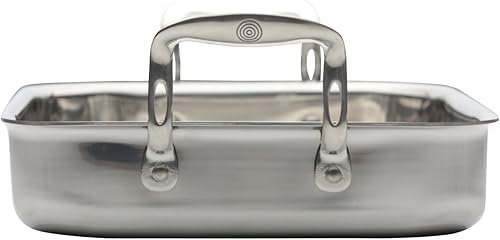 ProWare Plat à rôtir triple épaisseur en acier inoxydable compatible induction 35 cm - Nail Gallerys