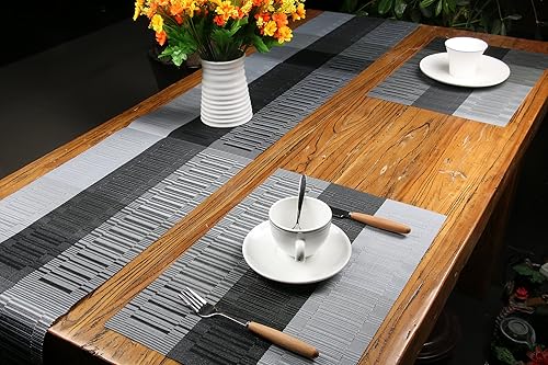 Famibay Chemin de Table Lavable Vinyl Chemin de Table pour Table de Cuisine 135CM - Nail Gallerys