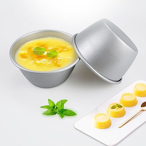 MWZBTG Popover Lot de 5 moules à soufflé empilables en acier au carbone pour desserts tels que cupcakes, biscuits, gâteaux, chocolat et gélatine - Nail Gallerys