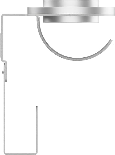 PureMounts® Support Mural pour sèche-Cheveux pour Dyson® Supersonic, Fixation magnétique, Gestion des câbles, capacité de Charge jusqu'à 5 kg, Coussinet en Silicone, Gris métallisé - Nail Gallerys