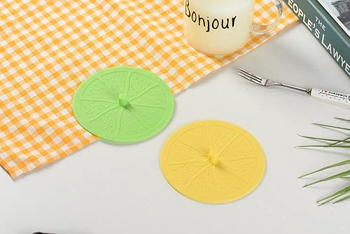 Lot de 4 jolis couvercles de tasse en silicone pour tasse à café en caoutchouc de qualité alimentaire avec fermeture hermétique pour boisson, verre, tasse à café - Nail Gallerys