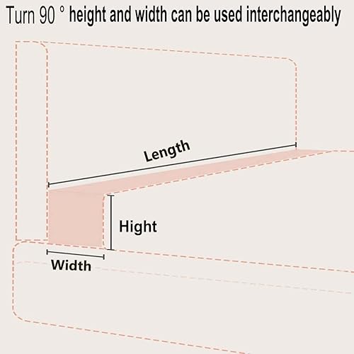 Monbaer Oreiller de remplissage de lit de taille personnalisée, coussin de tête de lit, traversin long pour fermer l'espace entre le matelas et la tête de lit ou le mur - Nail Gallerys