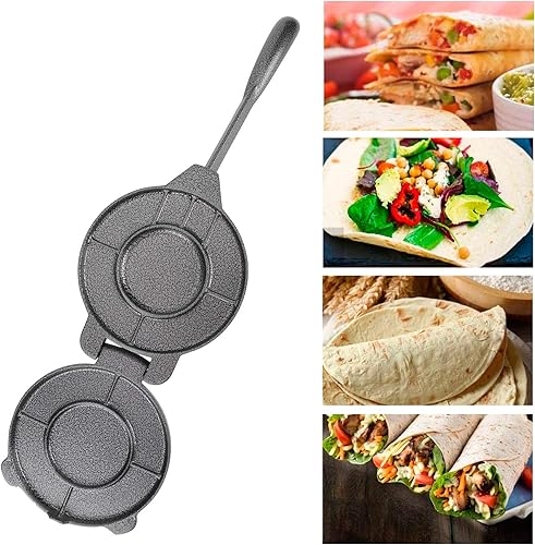BORDSTRACT Presse à tortillas de 6,5'', moule à tortillas en alliage d'aluminium, outils de pressage de pâte à tortillas Fournitures cuisine pour outil pour faire style indien Chapati Tortilla - Nail Gallerys