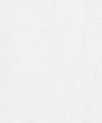 LINDER Rideaux Voilage d'intérieur prêt-à-Poser Transparent élégant pour Fenêtre Polyester Lin Blanc Finition Galon Fronceur Dimensions 180 x 240 cm idéal Salon Chambre Cuisine - Nail Gallerys