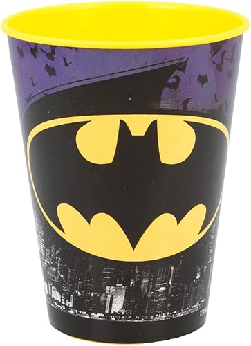 Theonoi Lot de 4 gobelets pour enfant 260 ml / au choix : Batman/Gobelets en plastique sans BPA / Cadeau pour garçon (design Batman) - Nail Gallerys