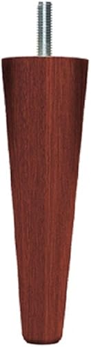 MARGOT 3700527852416 Cottage Conique Lot de 4 Pieds de sommier Bois Acajou Hauteur 15 cm - Nail Gallerys
