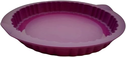 Tupperware Moule en silicone pour gâteau, tarte aux pommes - Violet - Lisse et bombé - Rond et bombé - Nail Gallerys