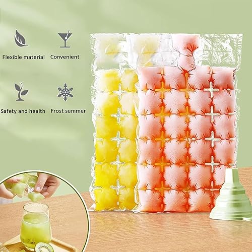 Sacs à Glaçons Jetables,1200 Moules à Glaçons,Ice Cube Sacs Jetables,Sac à Glaçon,Ausage Unique Sacs a Glace,pour whisky, cocktails, boissons, cuisine, barbecue, voyages - Nail Gallerys