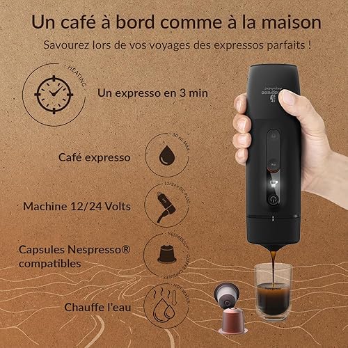 Handpresso Cafetière Auto Capsule 120 W Noir avec Set capsules - Nail Gallerys