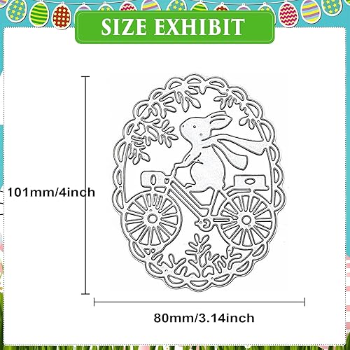 2 Matrices de Découpe en Dentelle de Fleur de Lapin, Matrices de Découpe D'oeufs de Lapin, Matrices de Découpe de Pâques, Découpe de Lapin de Pâques, pour Cartes Papier Scrapbooking - Nail Gallerys