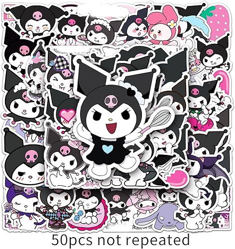 50pcs Cartoon Kawaii Cute Autocollant,Autocollant Imperméables Stickers, pour Ordinateur Portable,Bouteille d'eau, Snowboard, Dessin Animé Mignon Stickers Décoratifs pour Enfants Adultes - Nail Gallerys