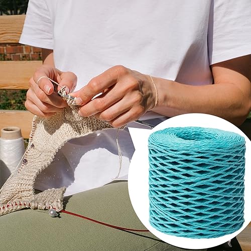 Rouleaux De Ruban De Papier Raphia, 3mm Raphia À Crocheter Pour Sac Plage Festival Bricolage Artisanat Et Décoration Cadeaux Jouet Tissage Fleuristes Jardinage, 150 Mètres De Long - Nail Gallerys