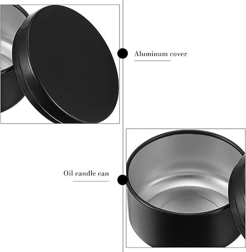 Lot de 20 boîtes rondes en aluminium blanc de 50 ml pour bougies artisanales, cosmétiques, épices, thé - Nail Gallerys