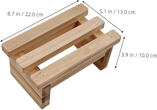 Didiseaon Petits Tabourets en Bois Petit Banc pour Enfants Simple Petit Tabouret Marcher Escabeau De Toilette pour Enfants Escabeau De Cuisine Mini Tabouret Rustique - Nail Gallerys