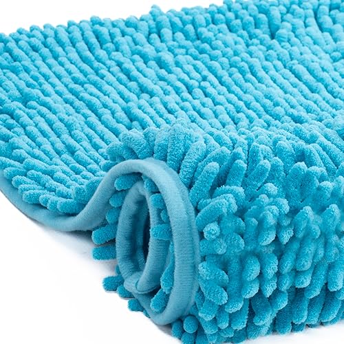 MOPAREL Tapis de bain antidérapant et très absorbant en microfibre chenille - 60 x 40 cm - Couleur chocolat - Nail Gallerys