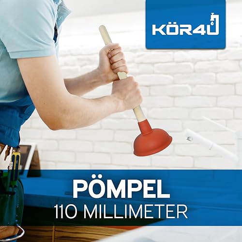 kör4u Ventouse de 110 mm, idéale pour les toilettes, la salle de bain, la cuisine, la douche et les toilettes, avec une forte puissance d'aspiration - Nail Gallerys