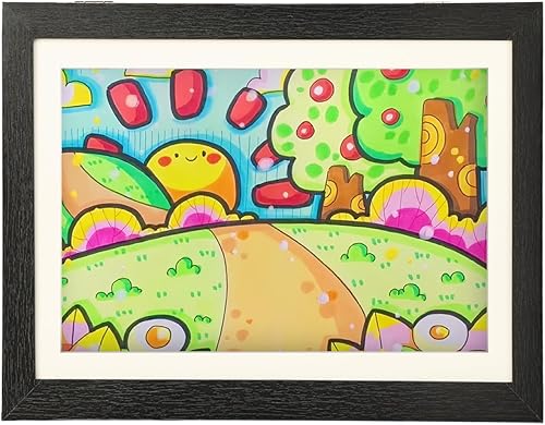 Mointal Cadre Photo pour Dessins d'Enfants A4, Cadre Photo Rempli A4 Collage Enfants, Ouverture Frontale Cadre Photo pour Oeuvres d'Art, Ecole, Maison, Fixation Murale, Noir - Nail Gallerys