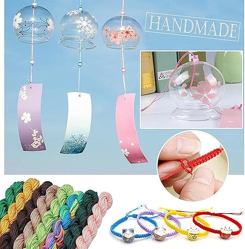 Rayong 20 pièces Cordon en Nylon de Soie 1mm Haute Qualité Fil de Nylon Cords pour Bracelet Collier Fabrication de Bijoux Chaîne, DIY,Perlage,(20 Couleurs,25 m Chaque Couleur) - Nail Gallerys