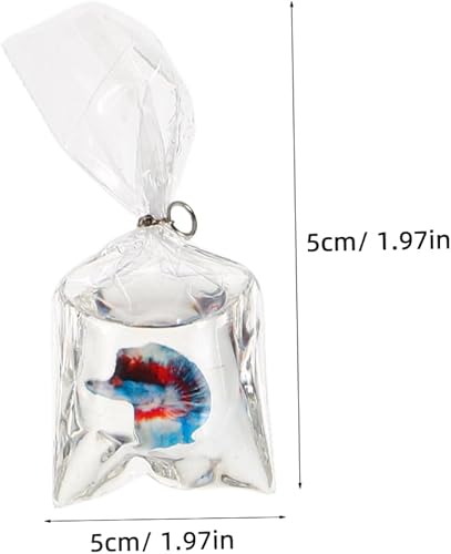 Générique Collier De Poisson Rouge En Résine, 8 Pièces, Mini Pendentifs De Poisson De Récif, Porte-clés De Poisson Dans Un, Breloques En Résine De Style Océan Pour La Fabrication De - Nail Gallerys