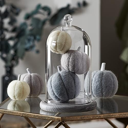 Lights4fun Lot de 3 Citrouilles Déco d'automne et Halloween en Feutre pour Intérieur - Nail Gallerys