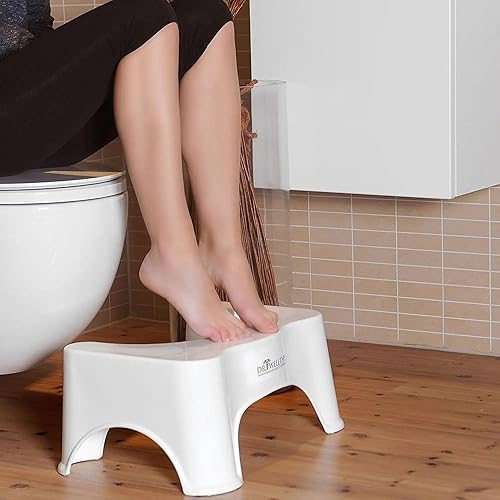Tabouret Physiologique Ergonomique de Toilettes Marche Pied pour WC Antidérapant Contre Constipation et Hémorroïdes - Nail Gallerys