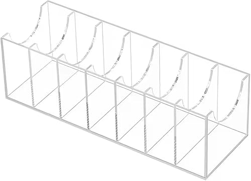 Organisateur de Ceinture en Acrylique Porte-Courroie Transparent avec 7 Compartiments Organisateur de tiroir pour Le drafier à Placard Montres à Cravates - Nail Gallerys